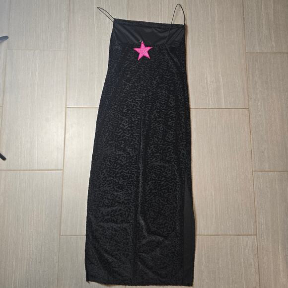 NWT Popular Basics Black Leopard Textured Bodycon Dress XL - Picture 5 of 9